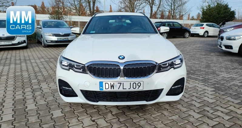 BMW Seria 3 cena 144850 przebieg: 93231, rok produkcji 2020 z Krzeszowice małe 191